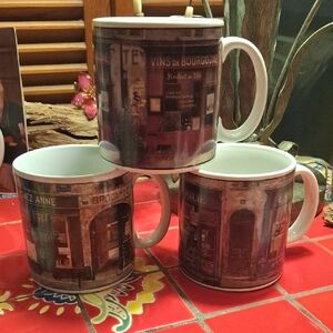 Sakura & Oneida Mugs Set Of 3 Pre-owned 1 Restaurant Row & 2 Storefronts